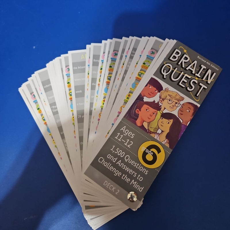 BRAIN QUEST Grade 6, Ages 11-12