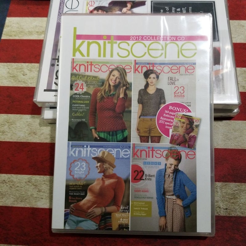 Knitscene 2012 Collection Cd (set of 3 collections = 2010-2012). New.