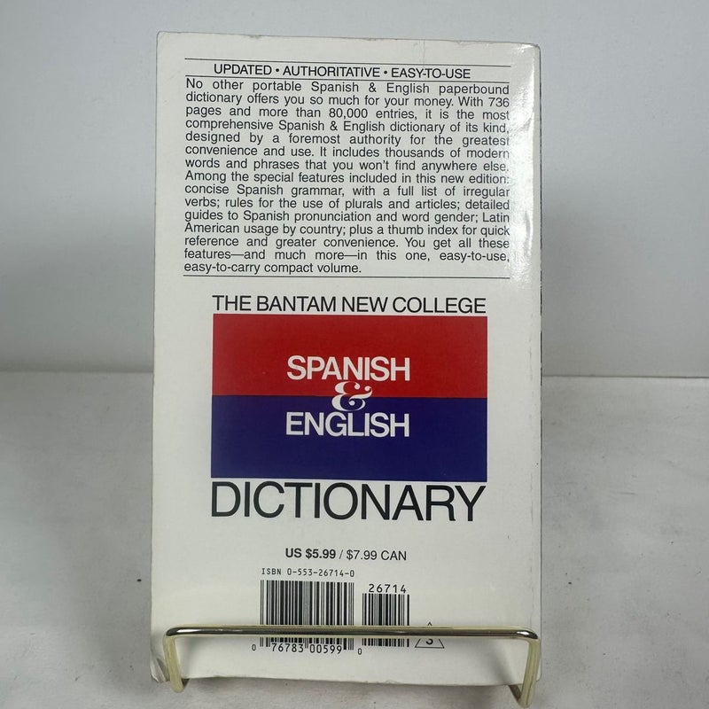 The Bantam New College Spanish and English Dictionary