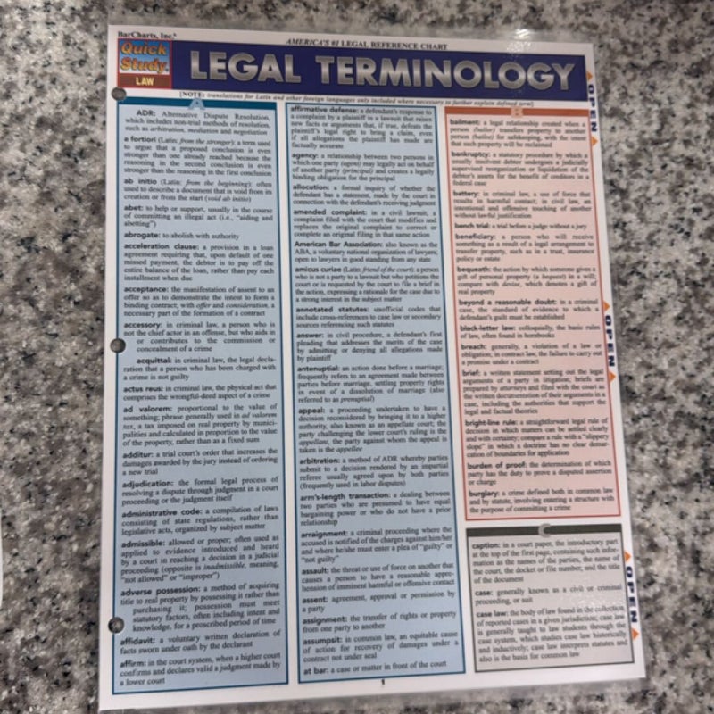 Legal Terminology