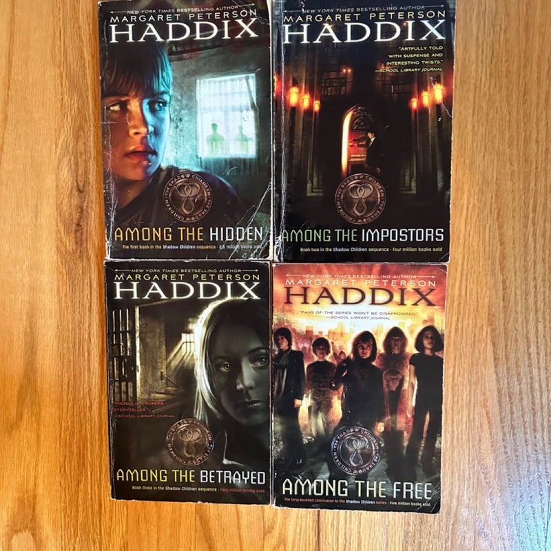 Lot of 4 Haddix paperback books 