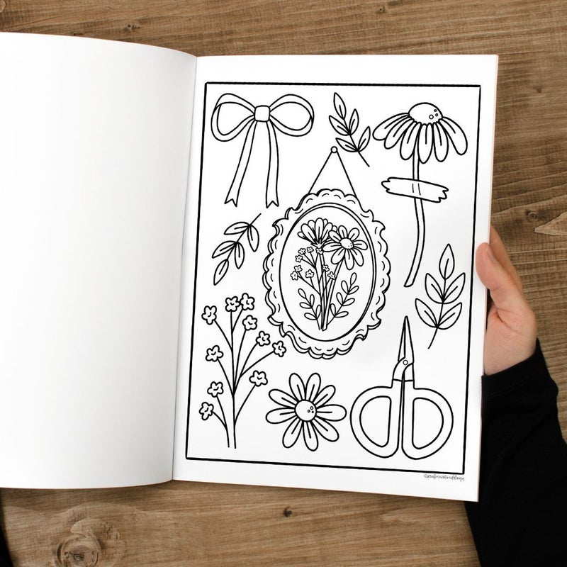 The Cottagecore Coloring Book