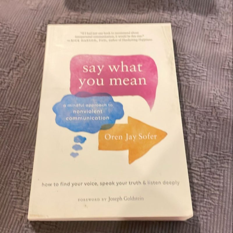 Say What You Mean