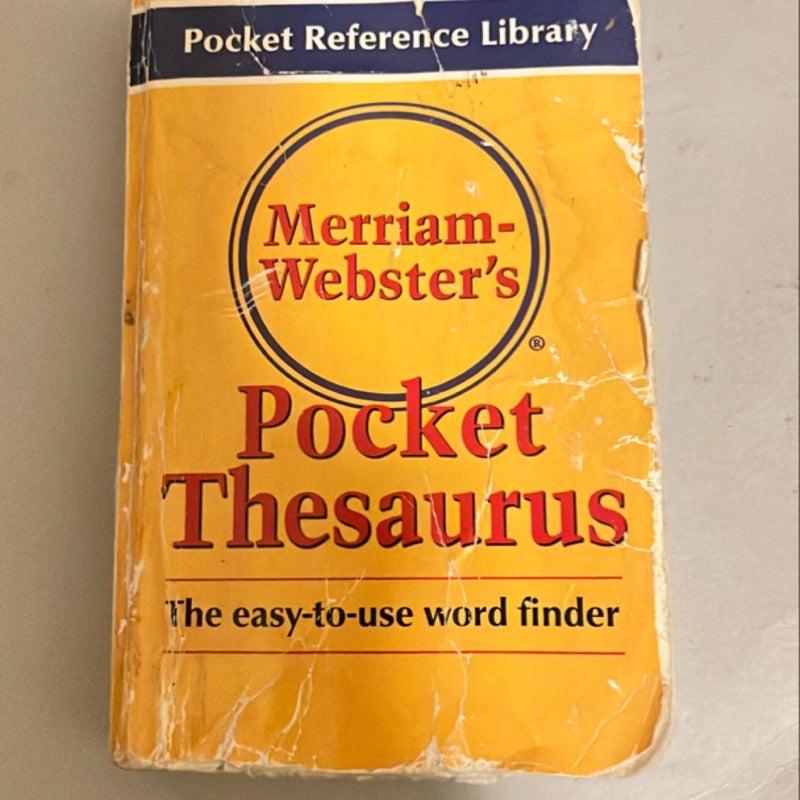 Merriam-Webster's Pocket Thesaurus