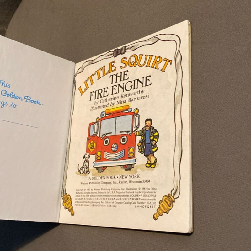 Little Squirt The Fire Engine (mini book)