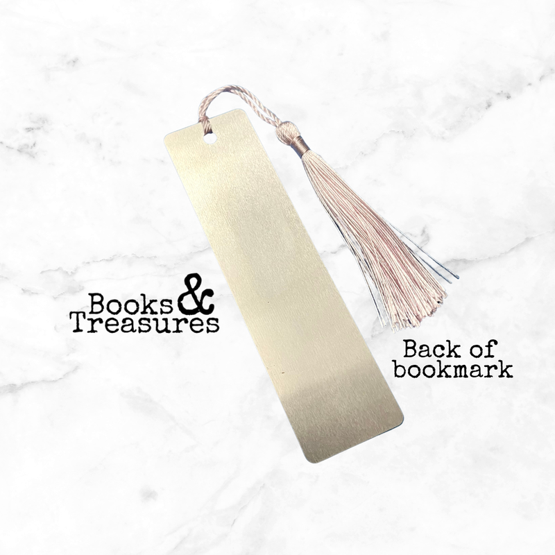 Book O’clock Metal Bookmark Handmade