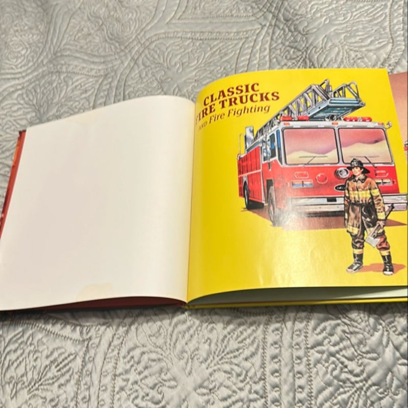 Classic fire trucks and fire fighting