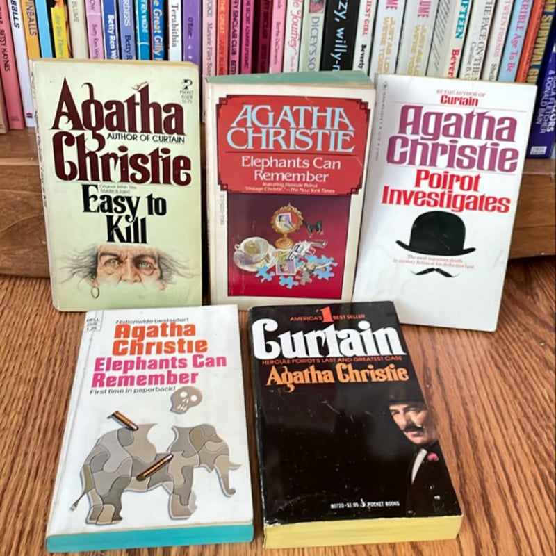 Lot of 5 Agatha Christie Books