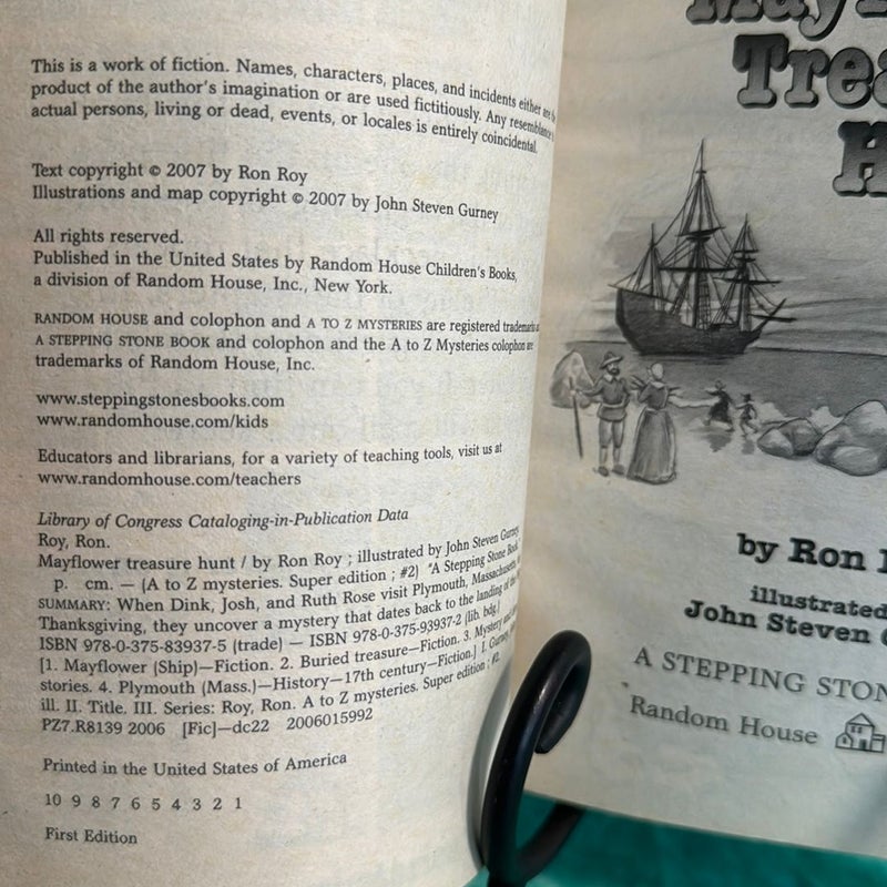 A to Z Mysteries Mayflower Treasure Hunt; Paddington, The Junior Novel