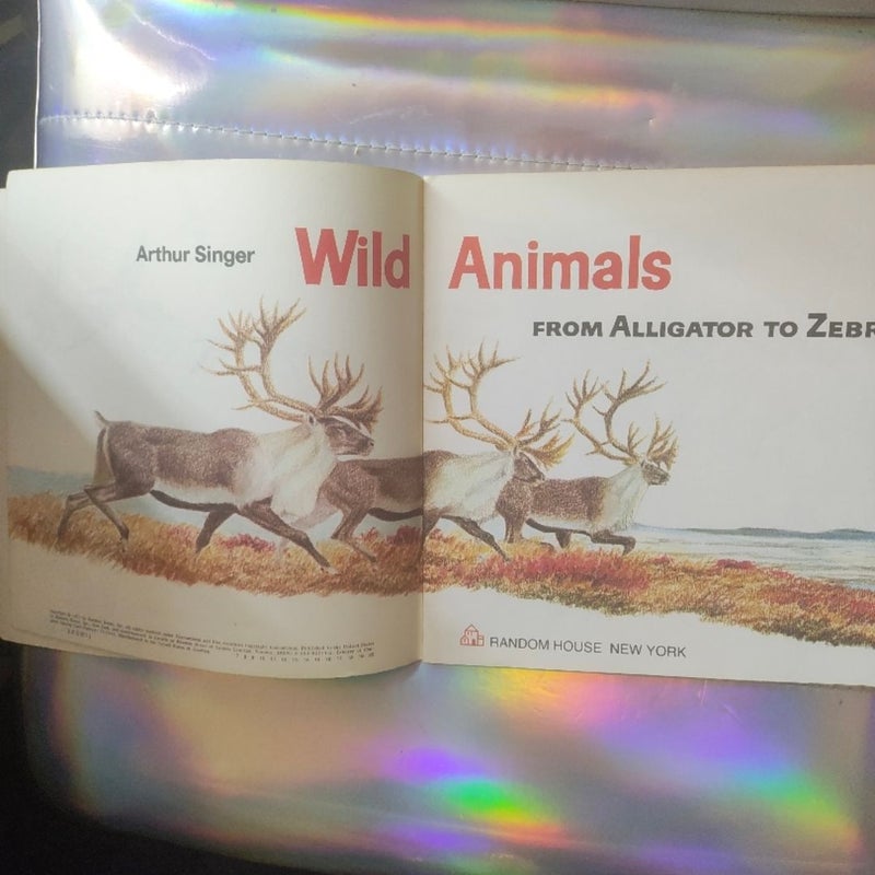 Wild animals from alligator to zebra the best book club ever vintage 1973