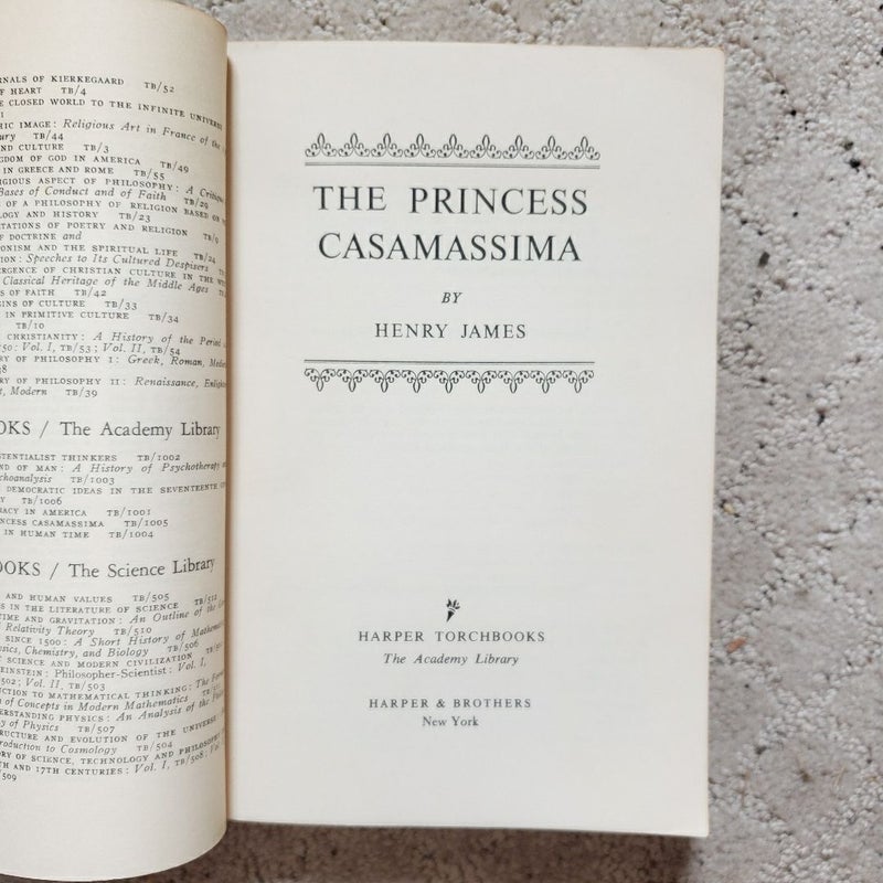 The Princess Casamassima (1st Harper Torchbook Edition, 1959)