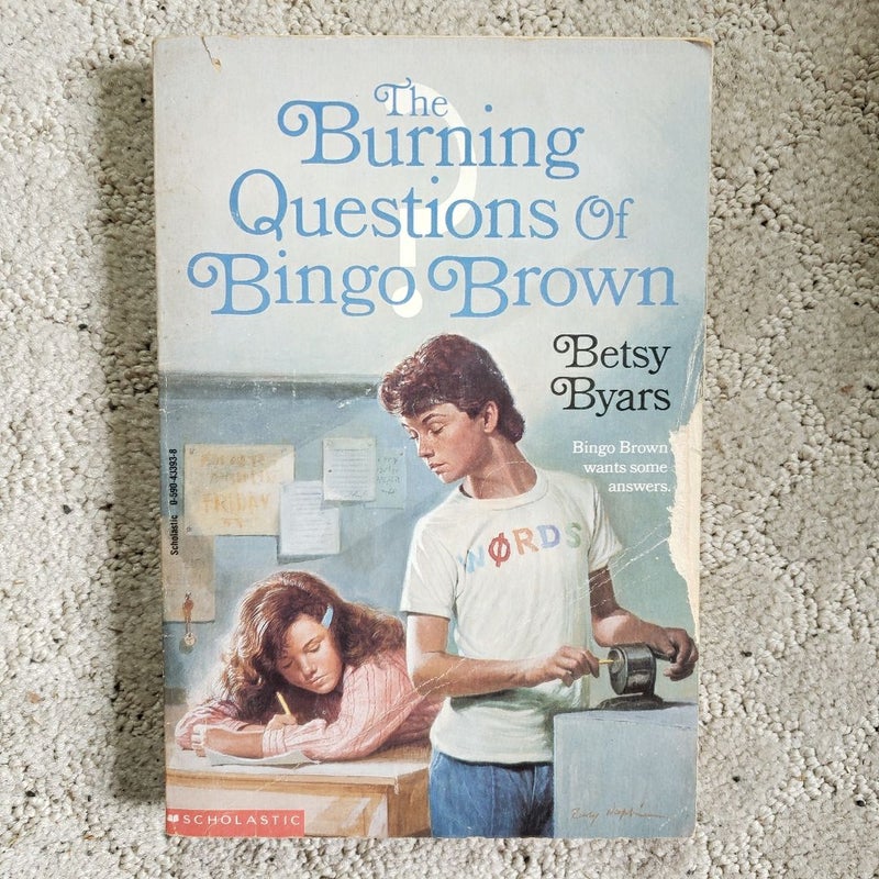 The Burning Questions of Bingo Brown (1st Scholastic Printing, 1990)