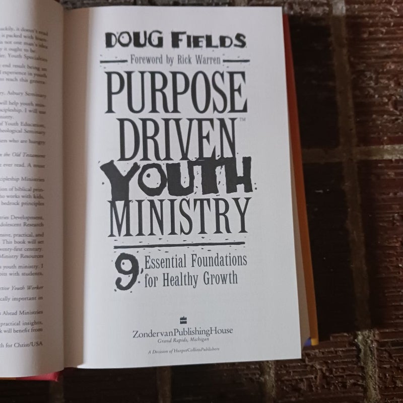 Purpose Driven Youth Ministry