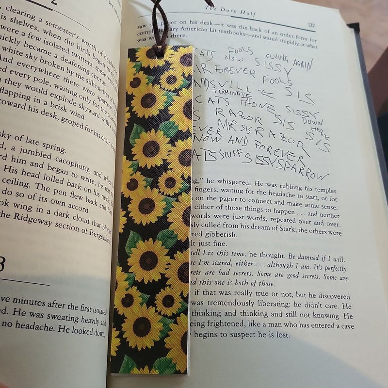 Sunflower bookmarks 