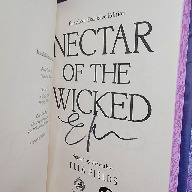 Signed Fairyloot Nectar of the Wicked