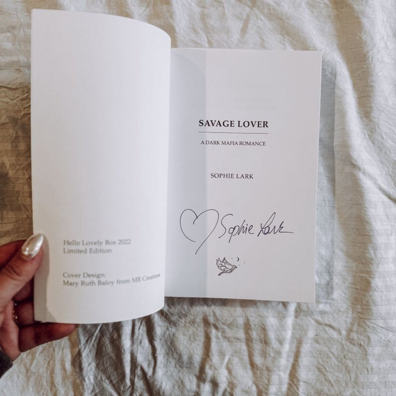 Savage Lover - Signed, Special Edition