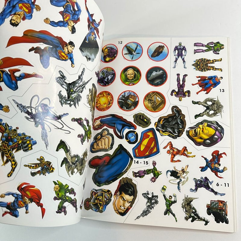 Justice League Sticker Book Treasury-Reusable Stickers