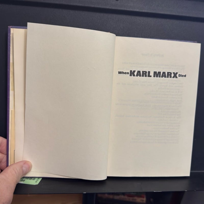 When Karl Marx Died