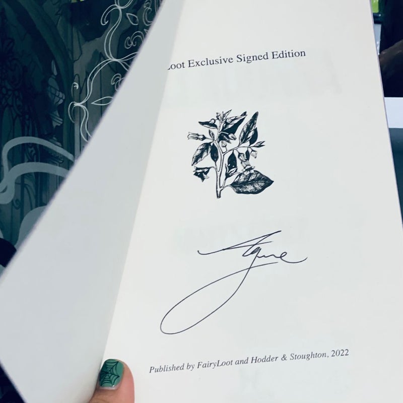 Belladonna Signed deals Fairyloot Edition