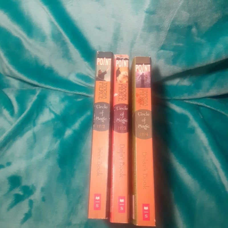 Circle Of Magic 3 Book Set Lot By Tamora Pierce, Books 2,3,4, Tris, Daja, Briar