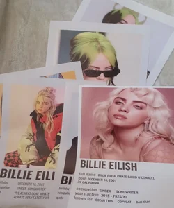 Billie Eilish. 6 Posters.