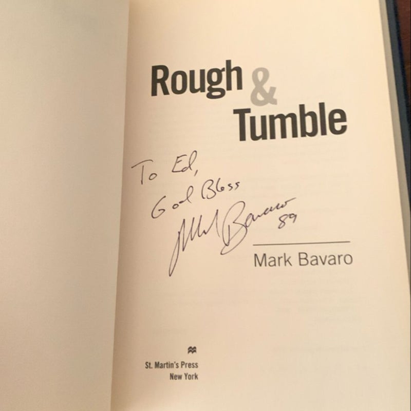 ROUGH & TUMBLE- SIGNED 1st/1st Hardcover!