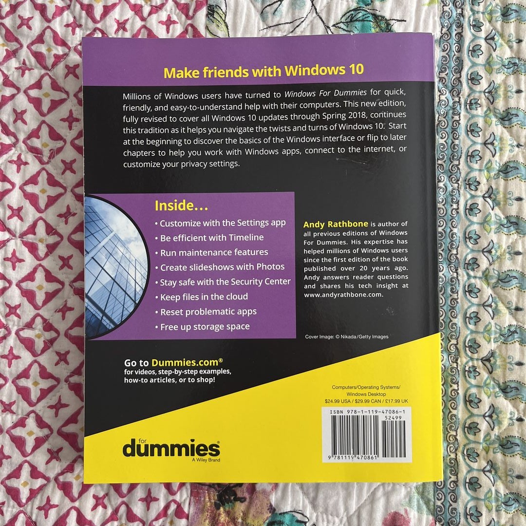 Windows 10 For Dummies By Andy. Rathbone, Paperback | Pango Books