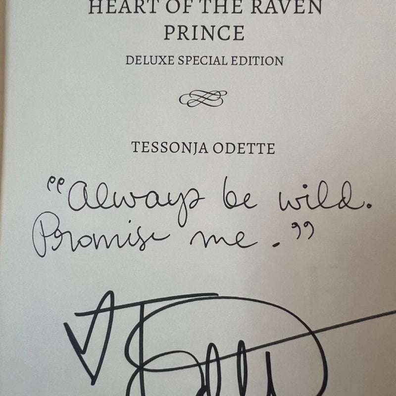 Heart of the Raven Prince: Deluxe Special Edition: Signed