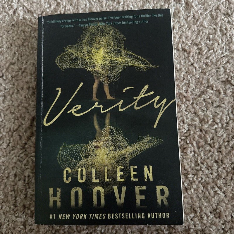 Verity By Colleen Hoover Paperback #1 New York Times Bestselling Author