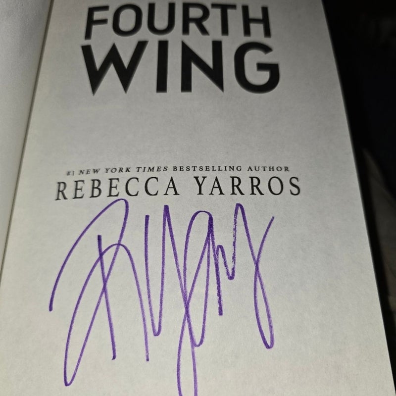 *First Edition. Hand signed* Fourth Wing