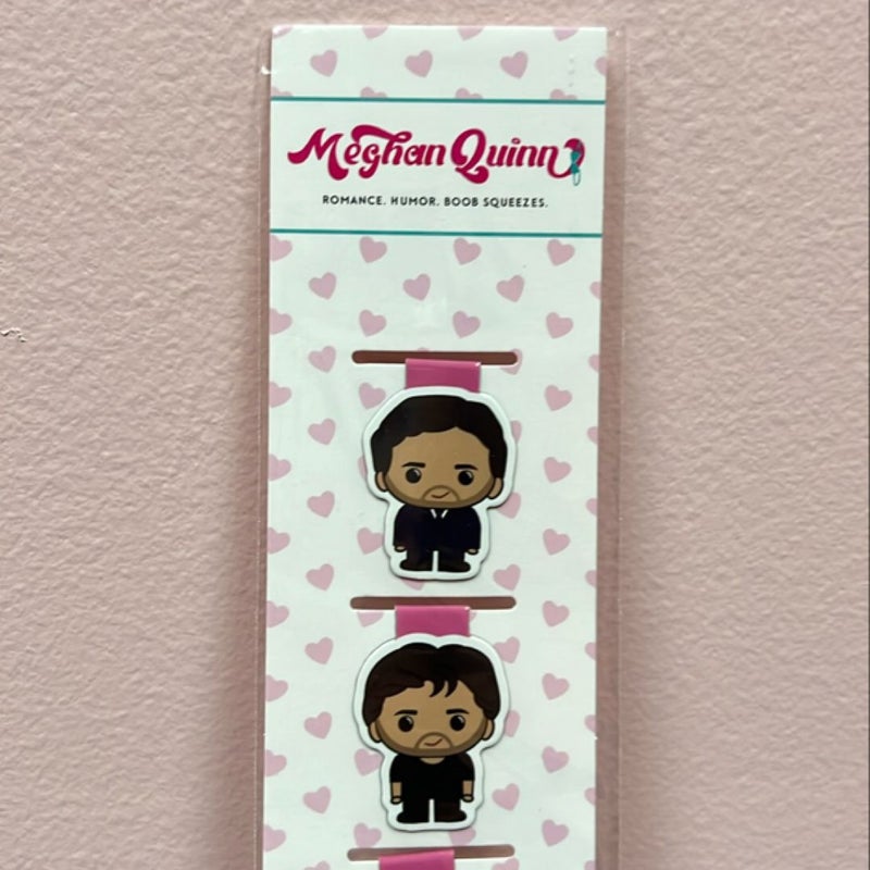 Meghan Quinn Cane Brothers Series Magnetic Bookmarks 
