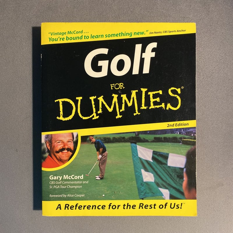 Golf for Dummies by Gary McCord