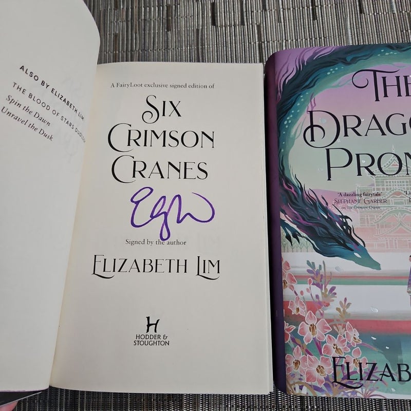 Fairyloot Six Crimson Cranes & selling The Dragon’s promise