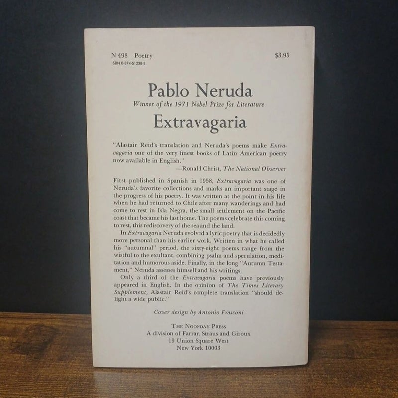 EXTRAVAGARIA, Alastair Reid Bilingual Edition