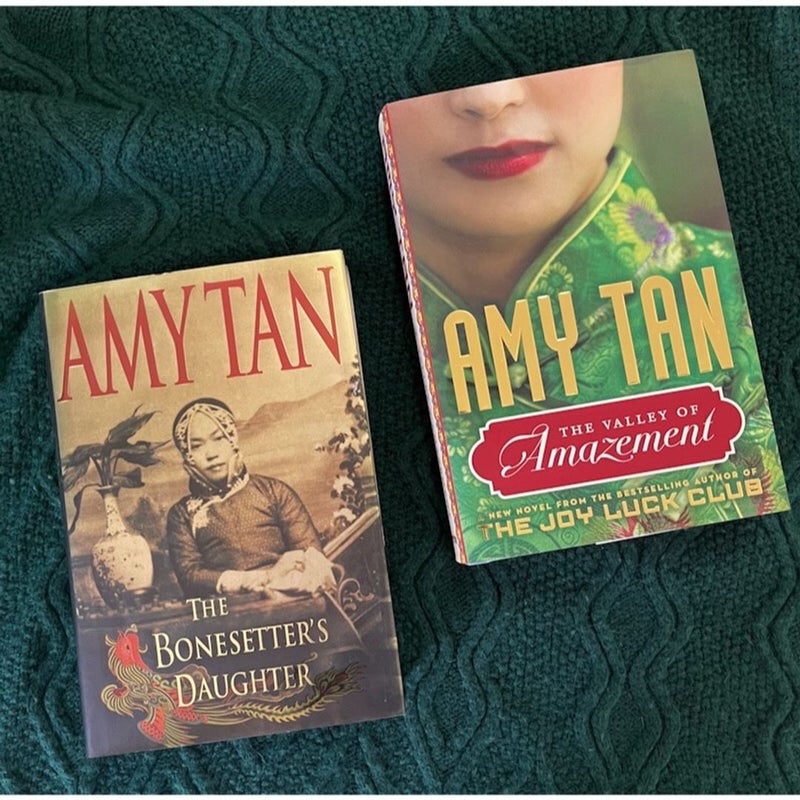 2 Novels by Amy Tam The Valley of Amazement and The Bonesetter's Daughter First Edition Hardcovers w/ Dust Jackets 