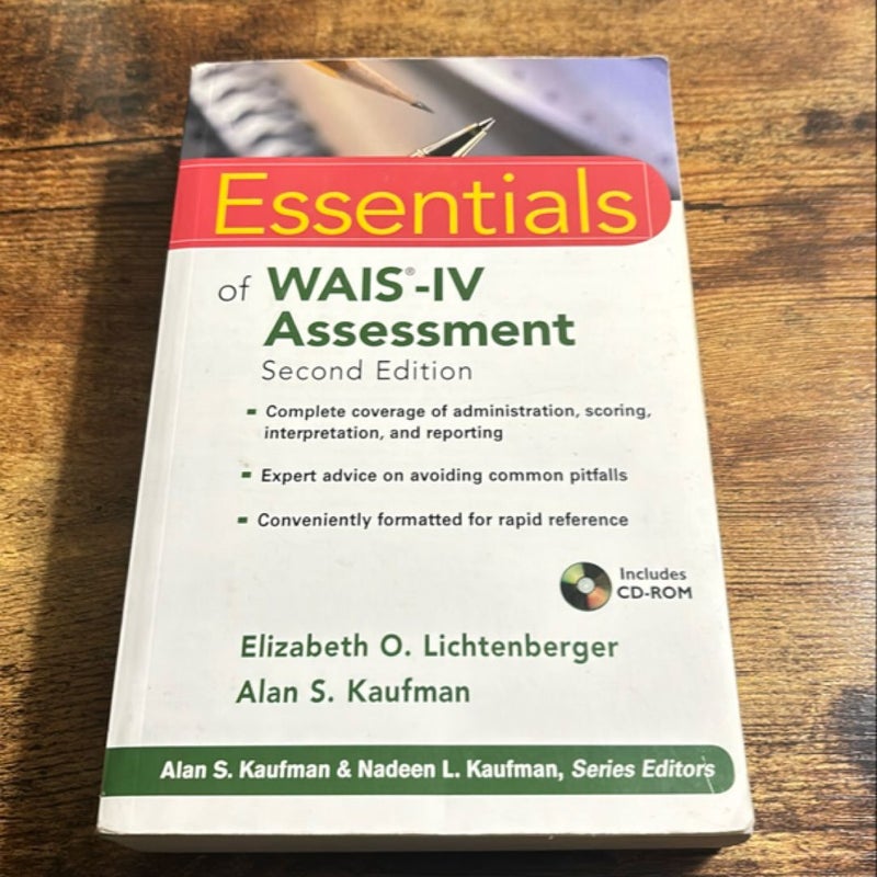 Essentials of WAIS-IV Assessment