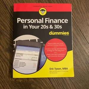 Personal Finance in Your 20s and 30s for Dummies