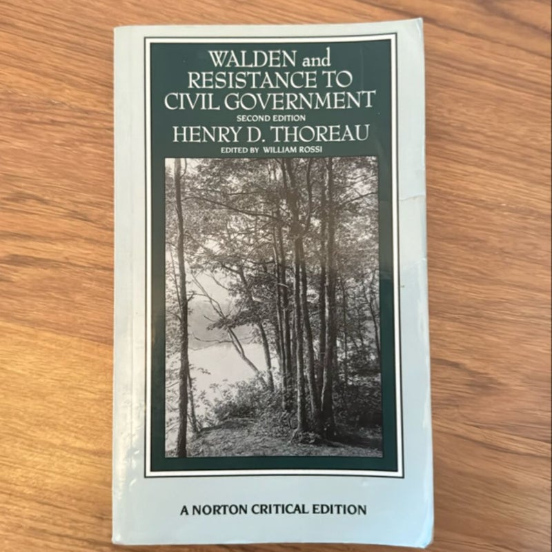 Walden and Resistance to Civil Government