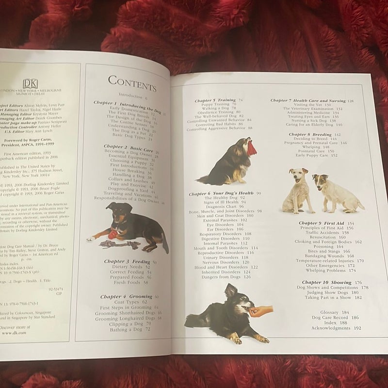 ASPCA Complete Dog Care Manual by Bruce Fogle; Roger A ASPCA Complete Dog Care Manual by Bruce Fogle; Roger A