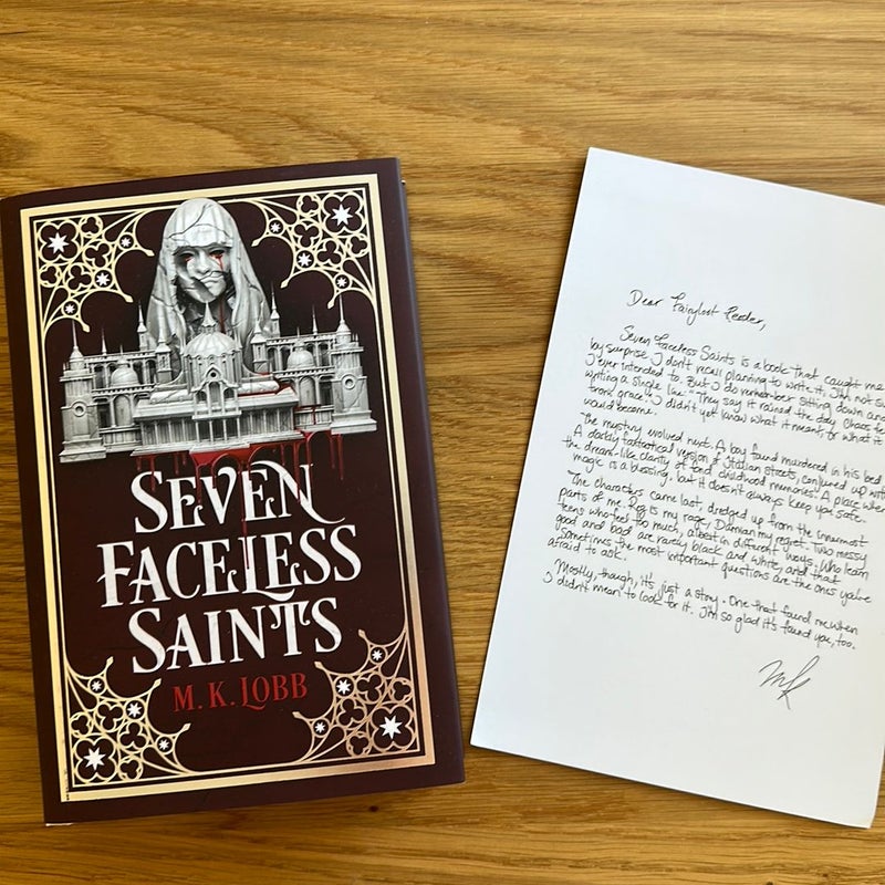 Seven faceless saints (Fairyloot Signed)
