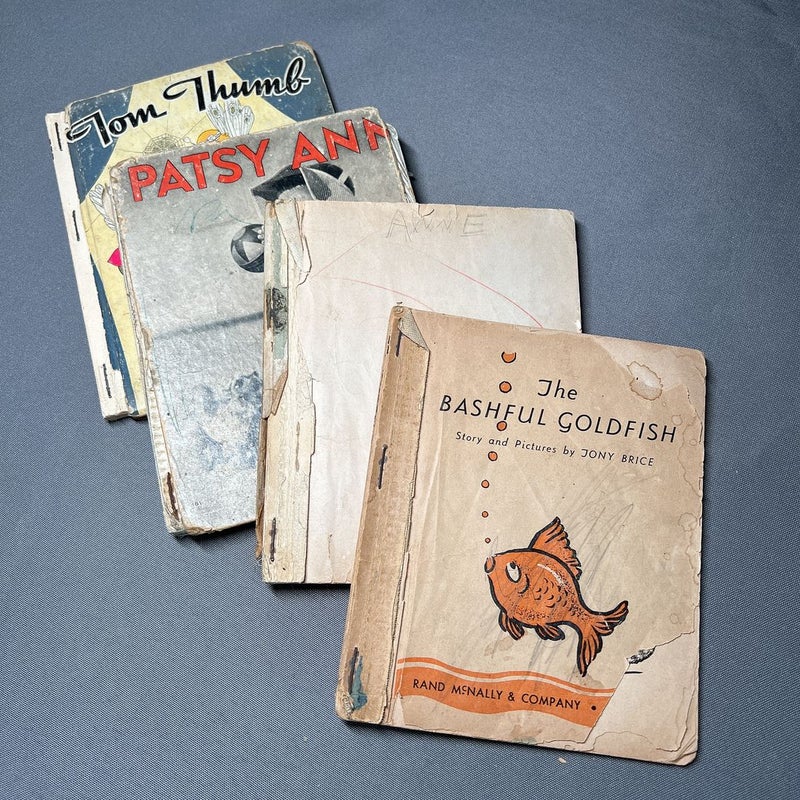 Set of 4 Antique Children’s Books