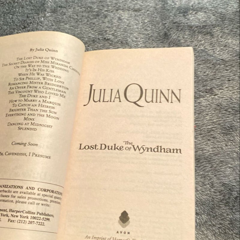 The Lost Duke of Wyndham