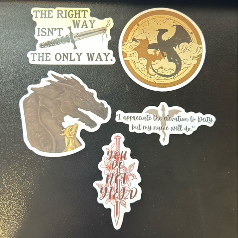 Fourth Wing Sticker Bundle