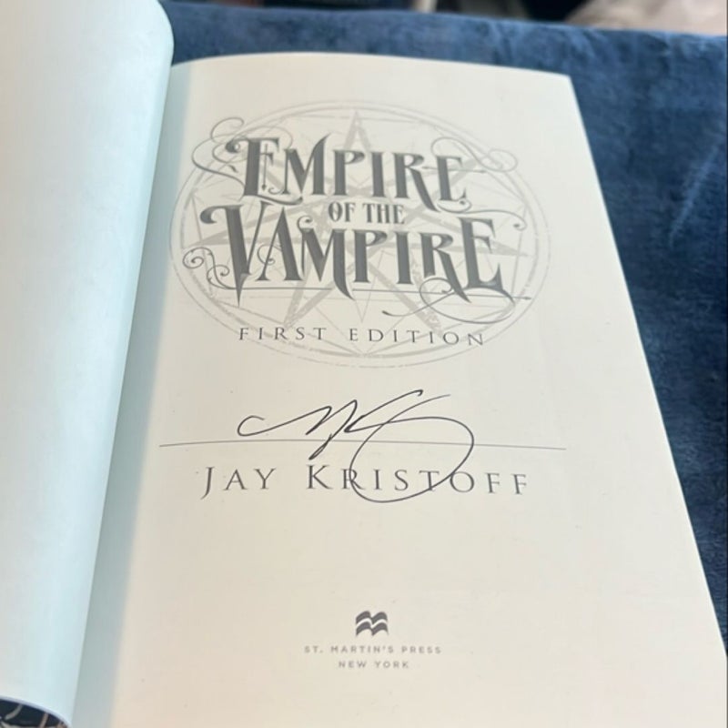 Empire of the Vampire - signed, first edition, BN exclusive