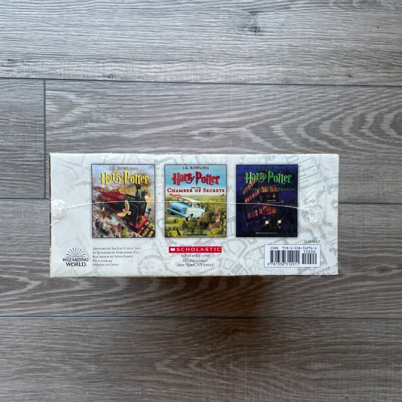 Harry Potter: the Illustrated Collection (Books 1-3 Boxed Set) by J. K. Rowling, Hardcover | Pangobooks Harry Potter: the Illustrated Collection (Books 1-3 Boxed Set) by J. K. Rowling, Hardcover | Pangobooks