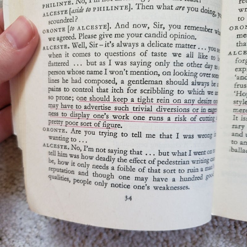 The Misanthrope and Other Plays (Penguin Classics Edition, 1962)