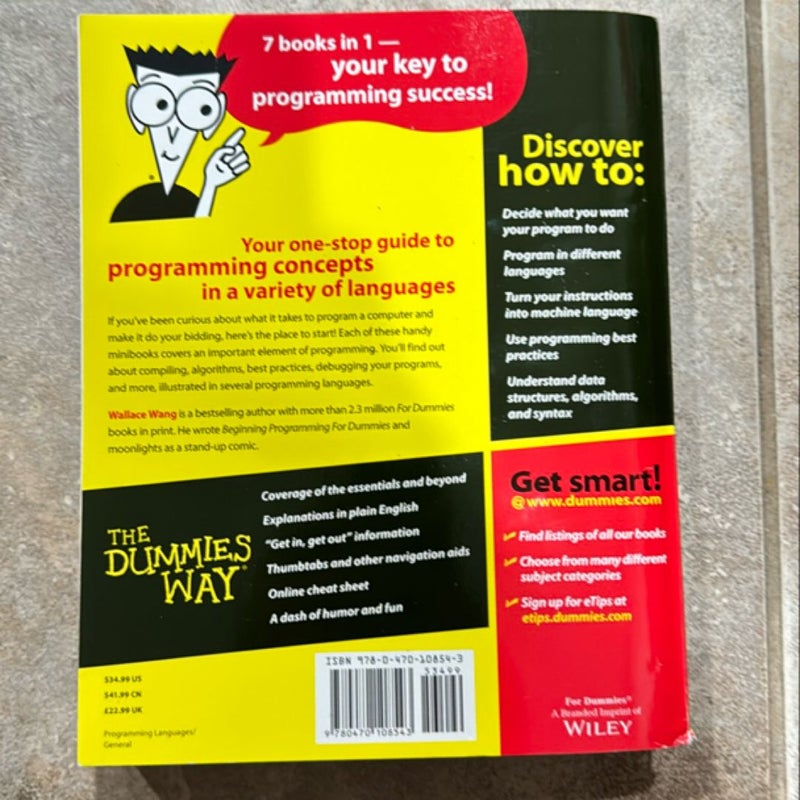 Beginning Programming All-In-One Desk Reference for Dummies by Wallace Wang