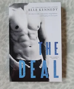 The Deal By Elle Kennedy Book OOP ORIGINAL Retired Rare Cover Romance Indie Dark