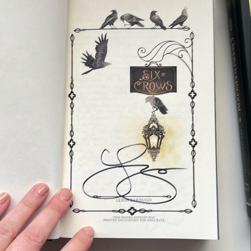 Six of Crows and Crooked Kingdom Into the Grishaverse Signed Owlcrate Special Editions