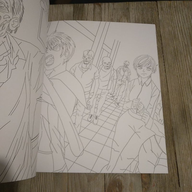 Zombie Manga Coloring Book